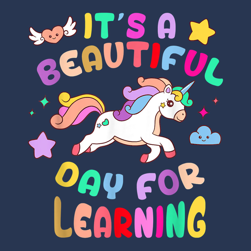 Its Beautiful Day 4 Learning Unicorn Teacher Student Women Men Denim Jacket | Artistshot