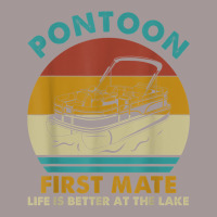 Pontoon First Mate Life Is Better At The Lake Boating Retro T Shirt Vintage Short | Artistshot