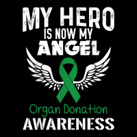 Hero Now Angel  Organ Donation Awareness Supporter Ribbon Youth Hoodie | Artistshot