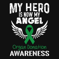 Hero Now Angel  Organ Donation Awareness Supporter Ribbon Baby Bibs | Artistshot