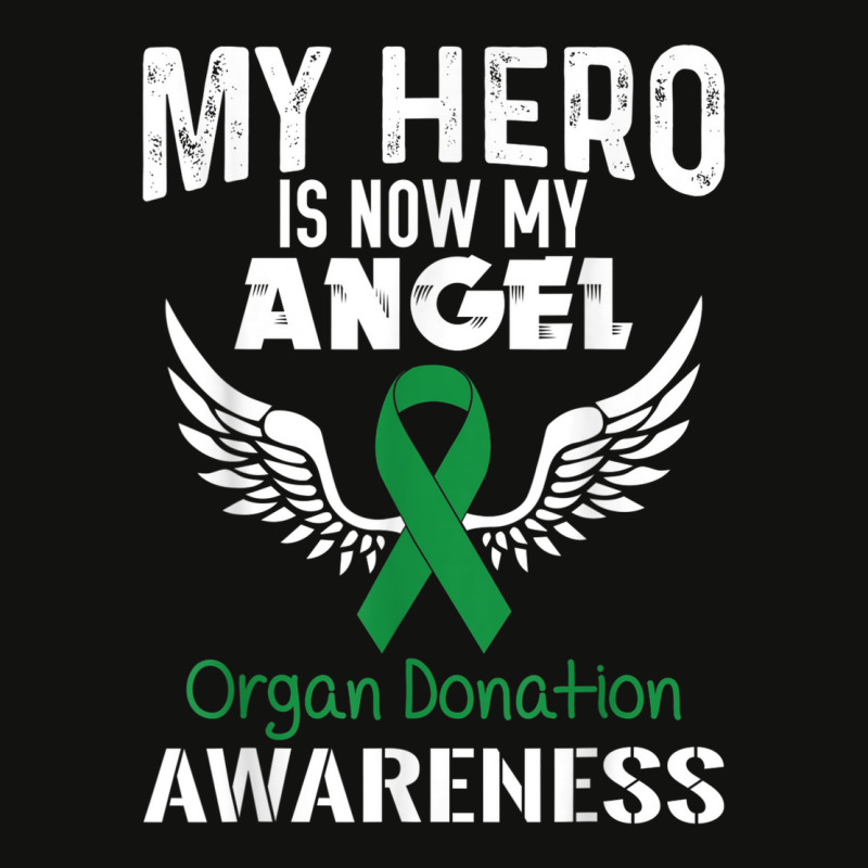 Hero Now Angel  Organ Donation Awareness Supporter Ribbon Scorecard Crop Tee by Outpost | Artistshot