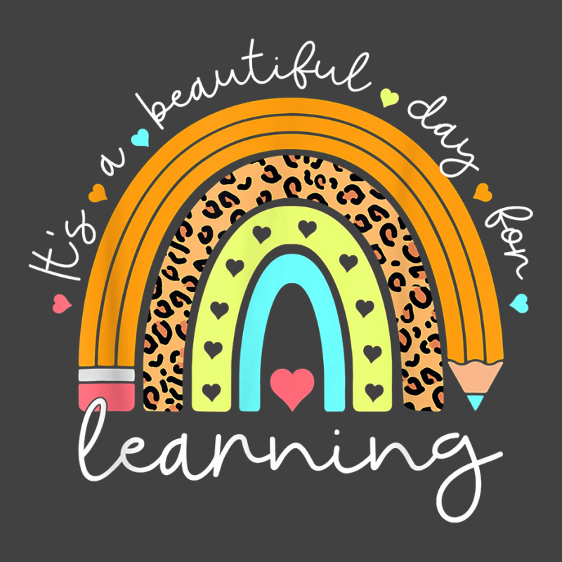 Its Beautiful Day For Learning Rainbow Teacher Students Vintage T-shirt | Artistshot