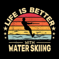 Life Is Better With Water Skiing Retro Men Waterskiing Women's V-neck T-shirt | Artistshot