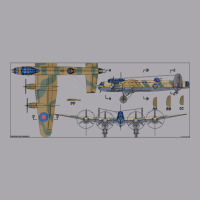 Lancaster Bomber British Ww2 Plane Color Diagrams Gift Youth 3/4 Sleeve | Artistshot