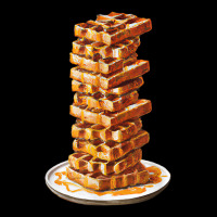 Tall Stack Of Waffles And Syrup Adjustable Cap | Artistshot