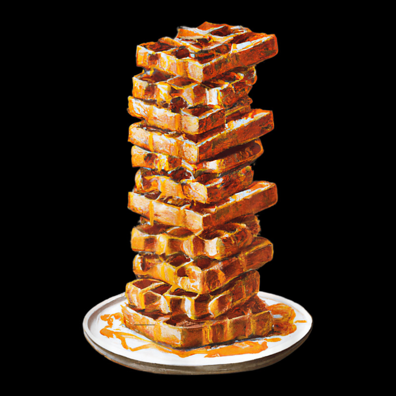 Tall Stack Of Waffles And Syrup Adjustable Cap by Outpost | Artistshot