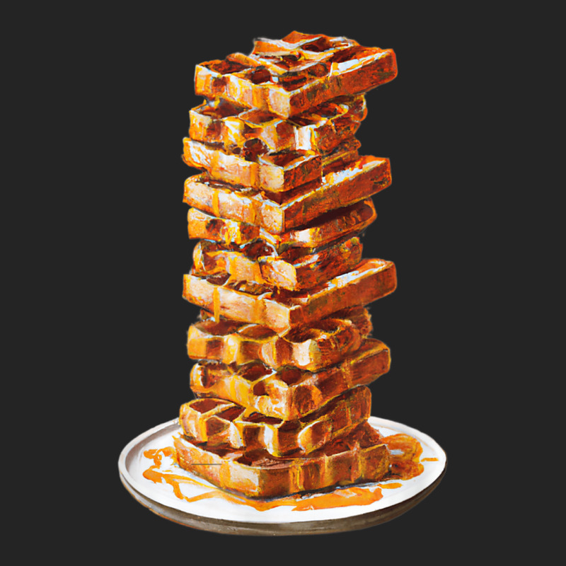 Tall Stack Of Waffles And Syrup 3/4 Sleeve Shirt by Outpost | Artistshot