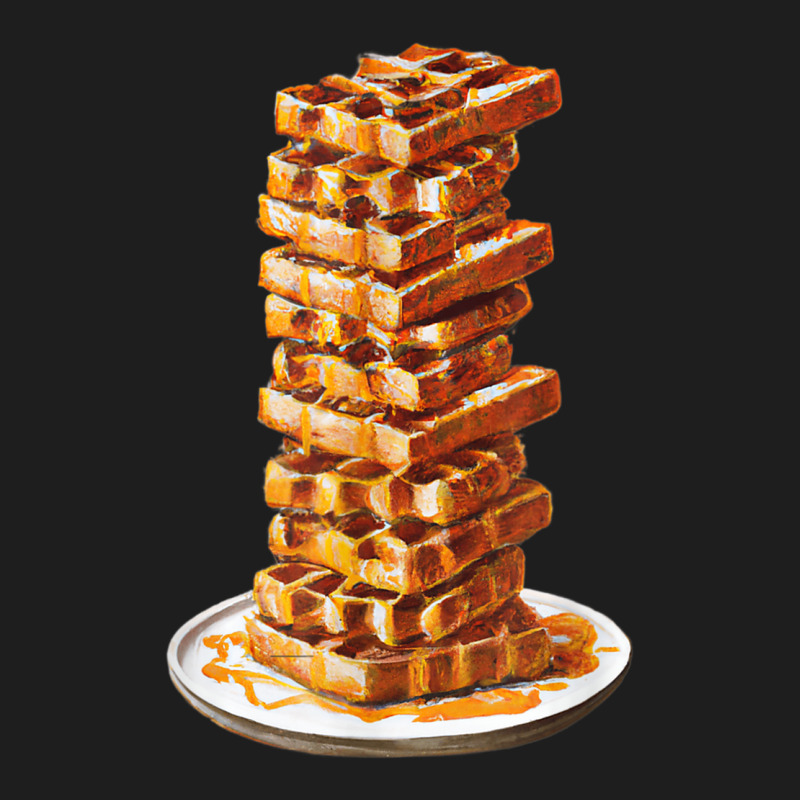 Tall Stack Of Waffles And Syrup Classic T-shirt by Outpost | Artistshot