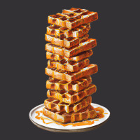 Tall Stack Of Waffles And Syrup Vintage Hoodie | Artistshot