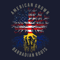 American Grown Barbadian Roots Usa Barbados Flag Heritage T Shirt Women's V-neck T-shirt | Artistshot