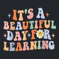 Its Beautiful Day For Learning Retro Teacher Students Women Xmas Crewneck Sweatshirt | Artistshot