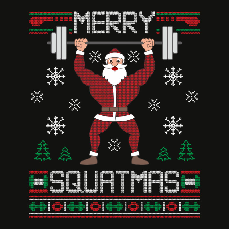 Merry Squatmas Ugly Christmas Sweater Squat Gym Santa Claus Pullover H Scorecard Crop Tee by povyvexumi3 | Artistshot