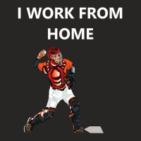 Funny Baseball Catcher Sayings. Funny I Work From Home Ladies Fitted T-shirt | Artistshot