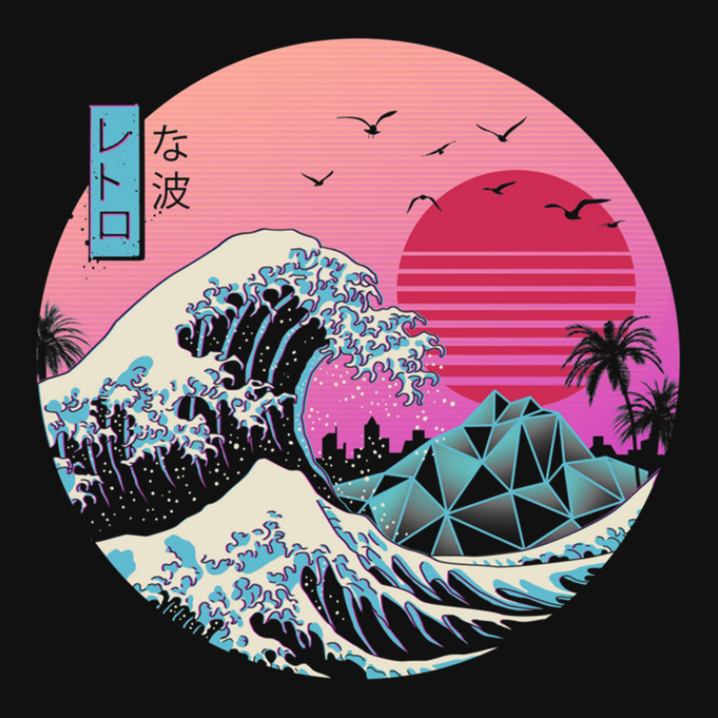 The Great Retro Wave Oval Patch | Artistshot