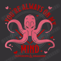 Womens Dungeons & Dragons Valentine's Day Mind Flayer Hearts V-neck Vintage Hoodie | Artistshot