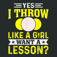 Yes I Throw Lika A Girl Shot Putter Track And Field Shot Put Women's Triblend Scoop T-shirt | Artistshot