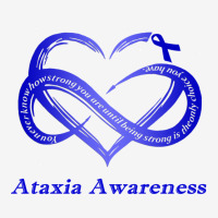 I Wear Blue For Ataxia Awareness Warrior Pullover Hoodie Adjustable Cap | Artistshot