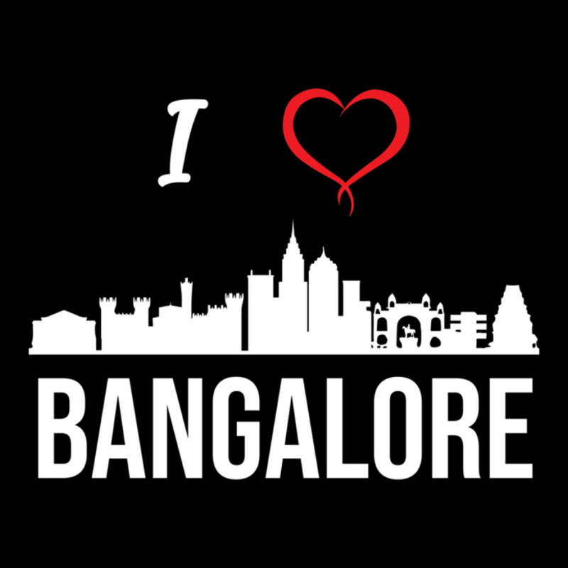 I Love Banalore Bengaluru India Cropped Hoodie by cm-arts | Artistshot