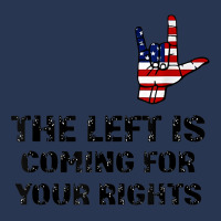 The Left Is Coming For Your Rights America Flag Hand Men Denim Jacket | Artistshot