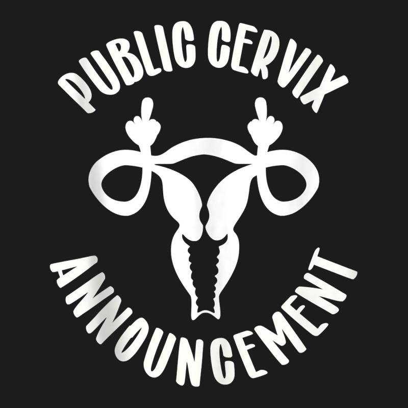 Public Cervix Announcement Uterus Middle Fingers Tank Top Hoodie & Jogger Set | Artistshot