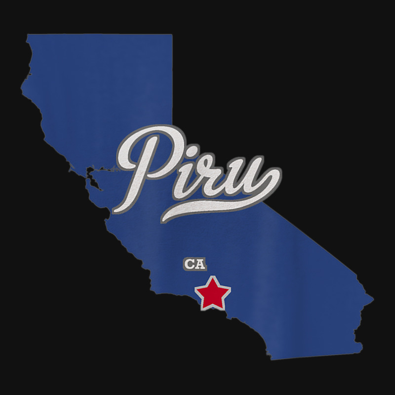 Piru California Ca Map Baby Beanies | Artistshot