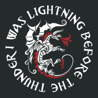 I Was Lightning Before The Thunder T-shirt The Dragons .png Women's Triblend Scoop T-shirt | Artistshot