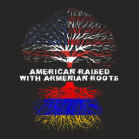 American Raised With Armenian Roots Armenia Ladies Fitted T-shirt | Artistshot