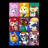 Animal Crossing Towns Folk Yearbook Photo Style Poster Adjustable Cap | Artistshot