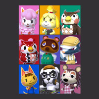 Animal Crossing Towns Folk Yearbook Photo Style Poster Vintage Hoodie | Artistshot