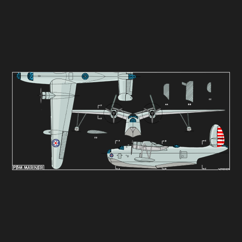 Pbm Mariner American Ww2 Patrol Bomber Flying Boat Diagram Gift Classic T-shirt | Artistshot