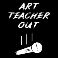 Retired Art Teacher Out Mic Drop Retirement Retiring Gift T Shirt Adjustable Cap | Artistshot