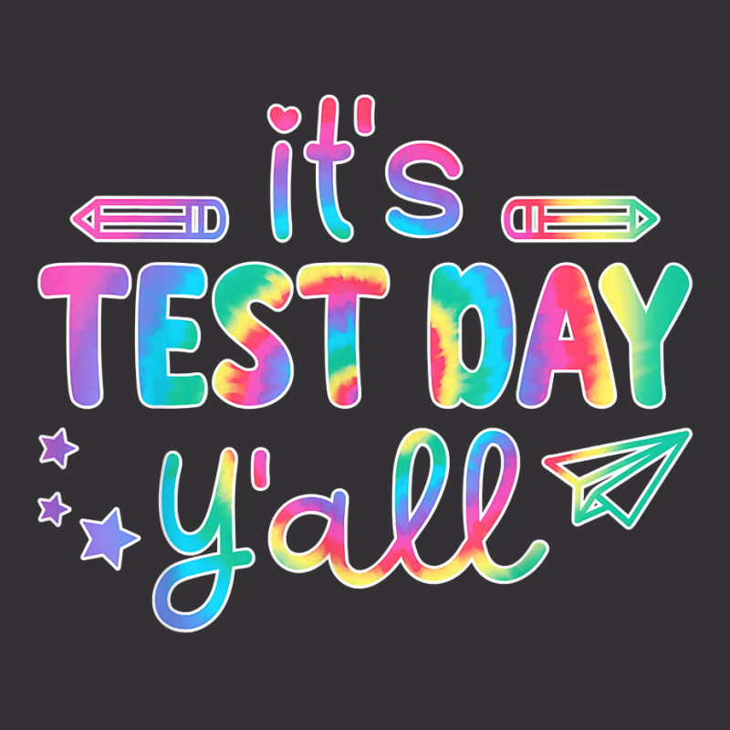 Its Test Day Yall Tie Dye Test Day Teacher Men Women Vintage Short | Artistshot