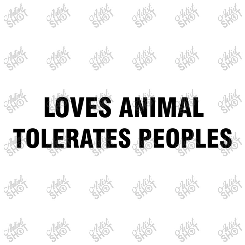 Loves Animals Tolerates People Men's T-shirt Pajama Set | Artistshot