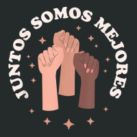 Juntos Somos Mejores Bilingual Spanish Teacher Melanin Women's Triblend Scoop T-shirt | Artistshot