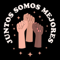 Juntos Somos Mejores Bilingual Spanish Teacher Melanin Fleece Short | Artistshot