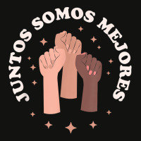 Juntos Somos Mejores Bilingual Spanish Teacher Melanin Scorecard Crop Tee | Artistshot