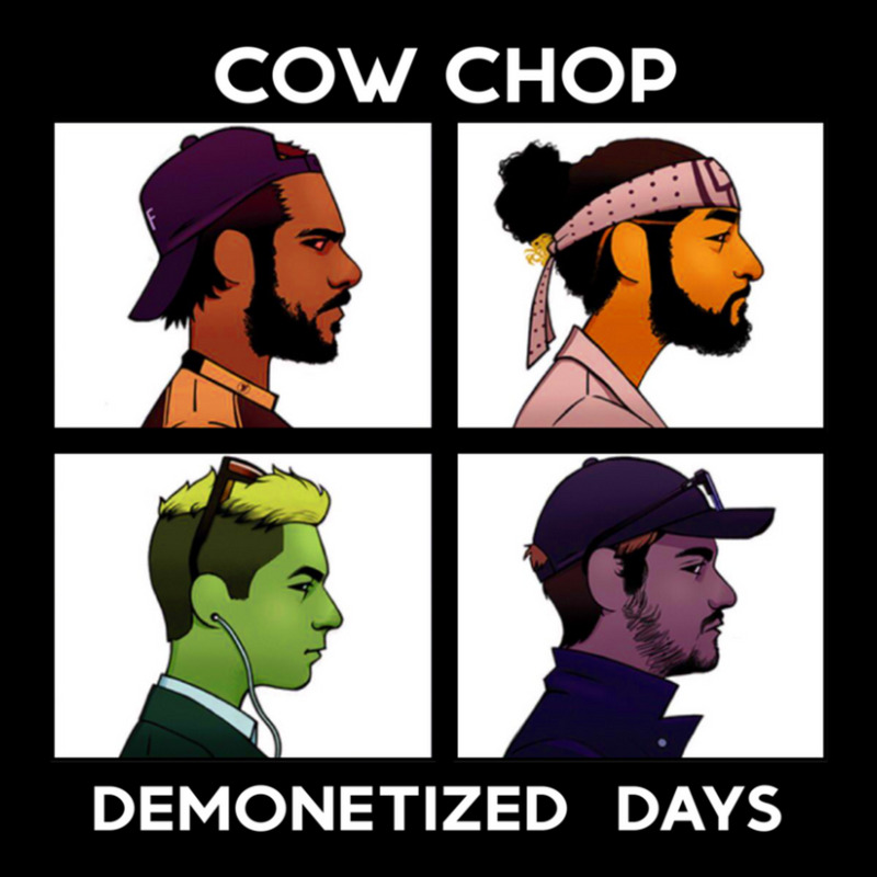 Cow Chop Demonetized Days Cropped Hoodie by BrettHaralson | Artistshot