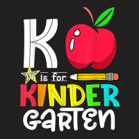 K Is For Kindergarten Apple Back To School 2022 Teacher T-shirt | Artistshot