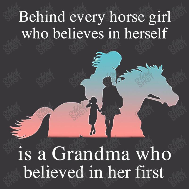 Behind Every Horse Girl Who Belives In Herself Is A Grandma Ladies Curvy T-Shirt by time5803 | Artistshot