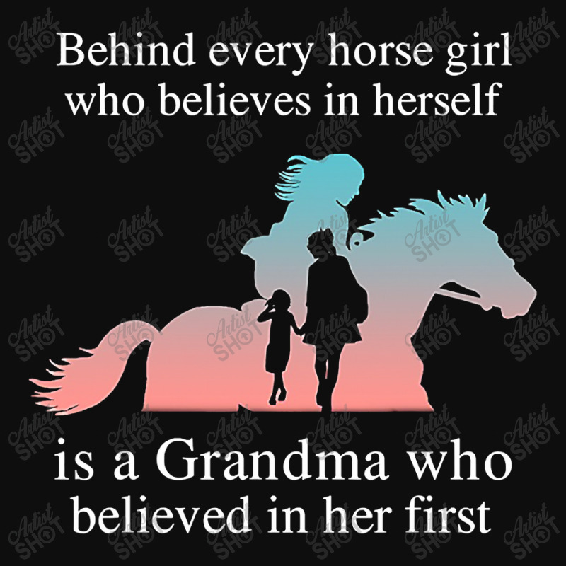 Behind Every Horse Girl Who Belives In Herself Is A Grandma Crop Top by time5803 | Artistshot