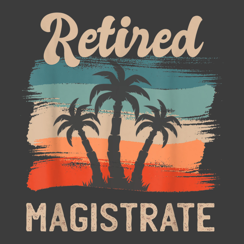 Retro Sunset Beach Retirement Quote Retired Magistrate Men's Polo Shirt by Posh | Artistshot