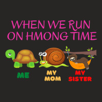 Womens When We Run On Hmong Time Ladies Fitted T-shirt | Artistshot