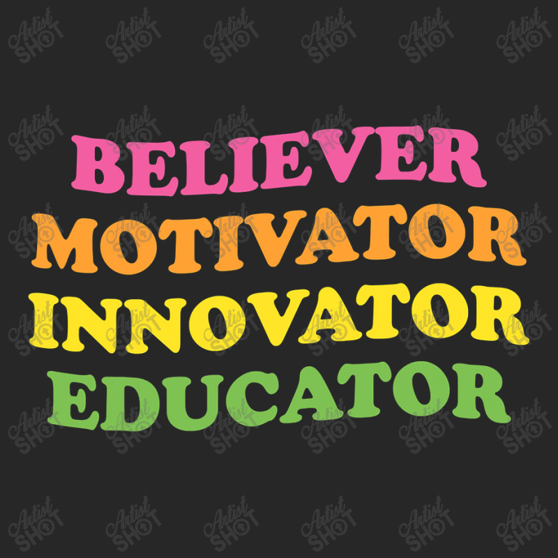 Believer Motivator Innovator Educator First Day Of School Men's T-shirt Pajama Set by time5803 | Artistshot