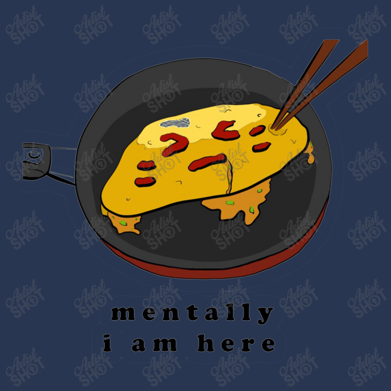 Mentally I Am Here, Omelette Men Denim Jacket by melcerries | Artistshot