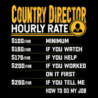 Funny Country Director Hourly Rate Adjustable Cap | Artistshot