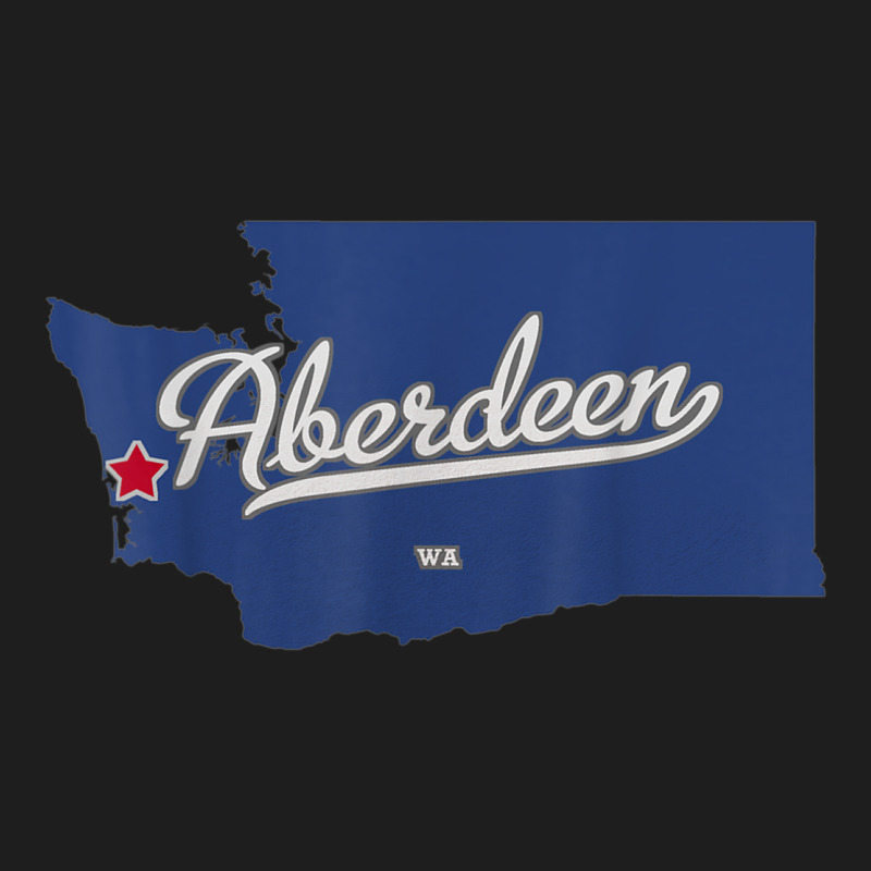 Aberdeen Washington Wa Map Classic T-shirt | Artistshot