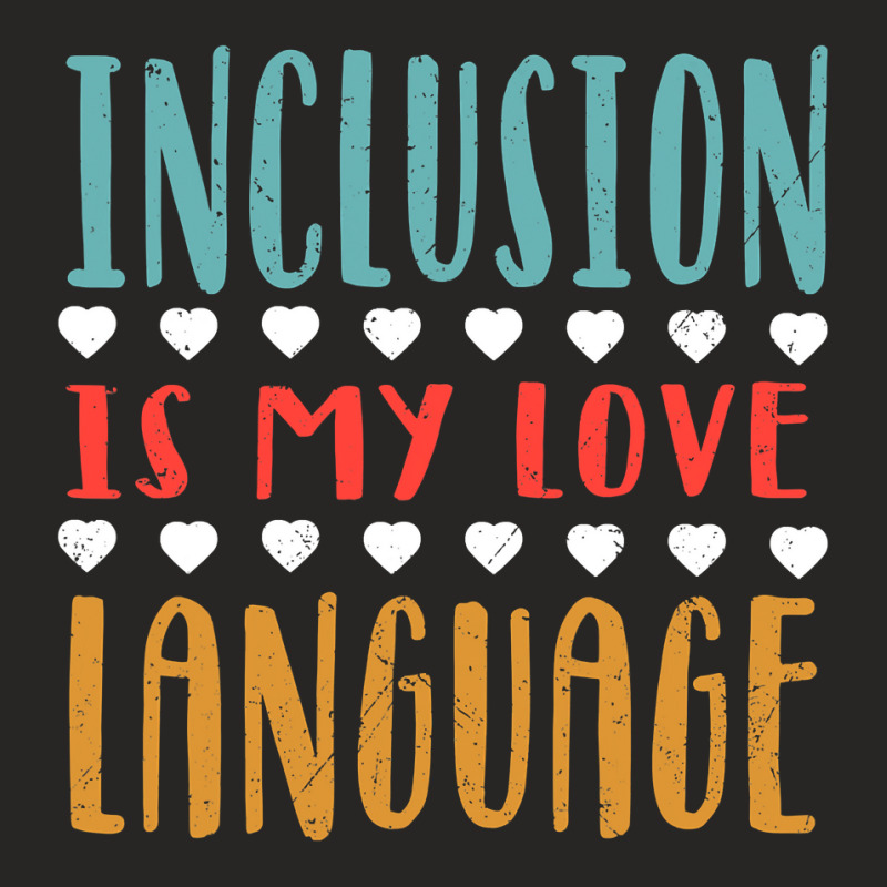 Sped Inclusion Is My Love Language Special Education Teacher Ladies Fitted T-Shirt by cm-arts | Artistshot