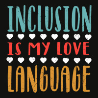 Sped Inclusion Is My Love Language Special Education Teacher Scorecard Crop Tee | Artistshot