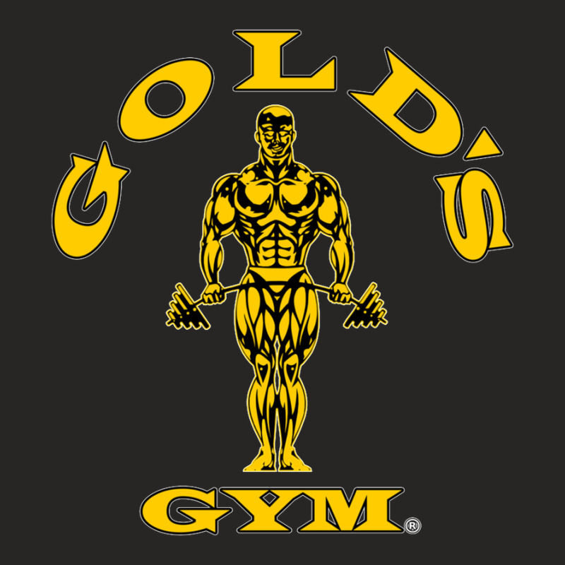 Gold's Gym Black Ladies Fitted T-Shirt by cm-arts | Artistshot