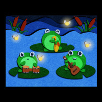 Cute Frogs Playing Musical Instruments Adjustable Cap | Artistshot